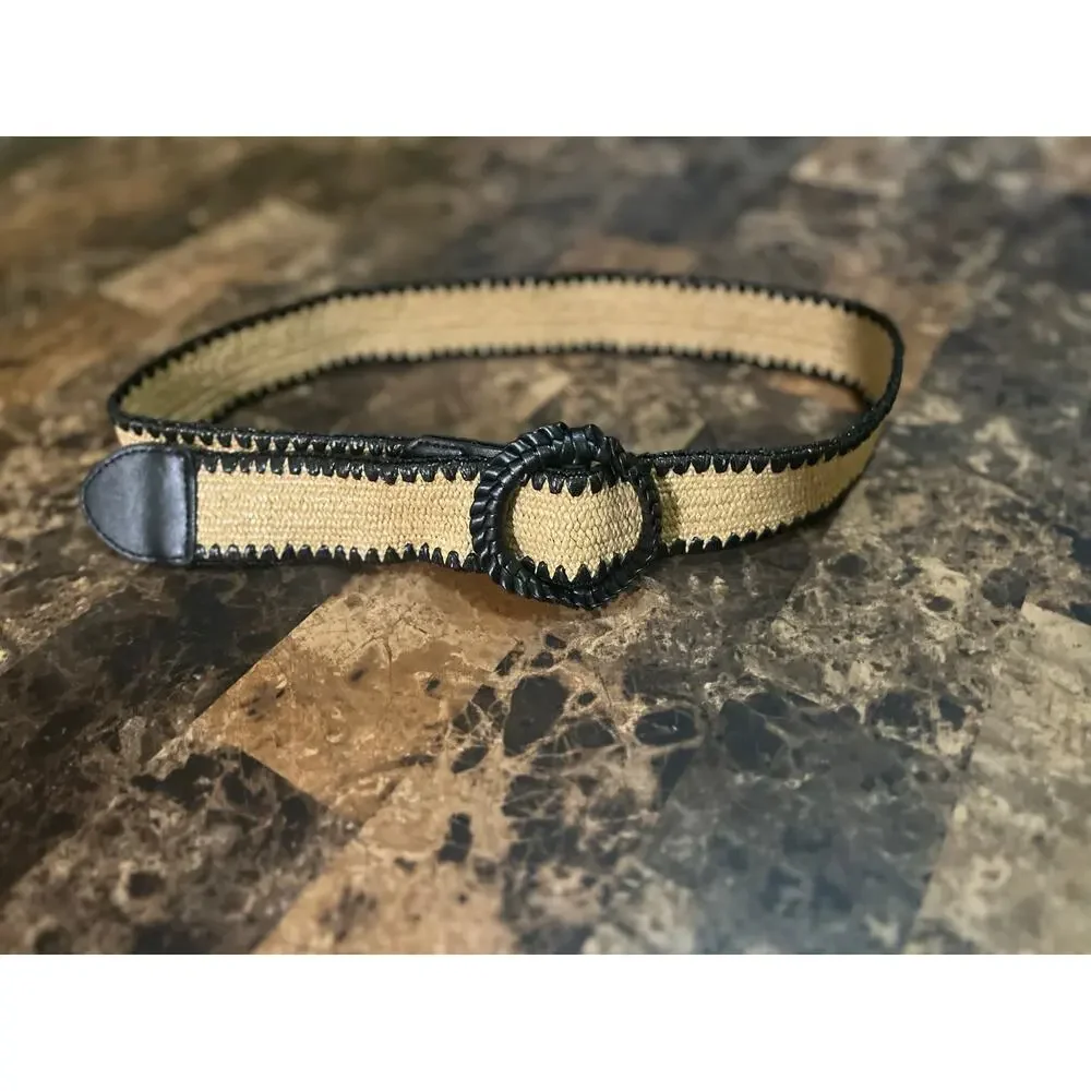 Women’s straw woven belt